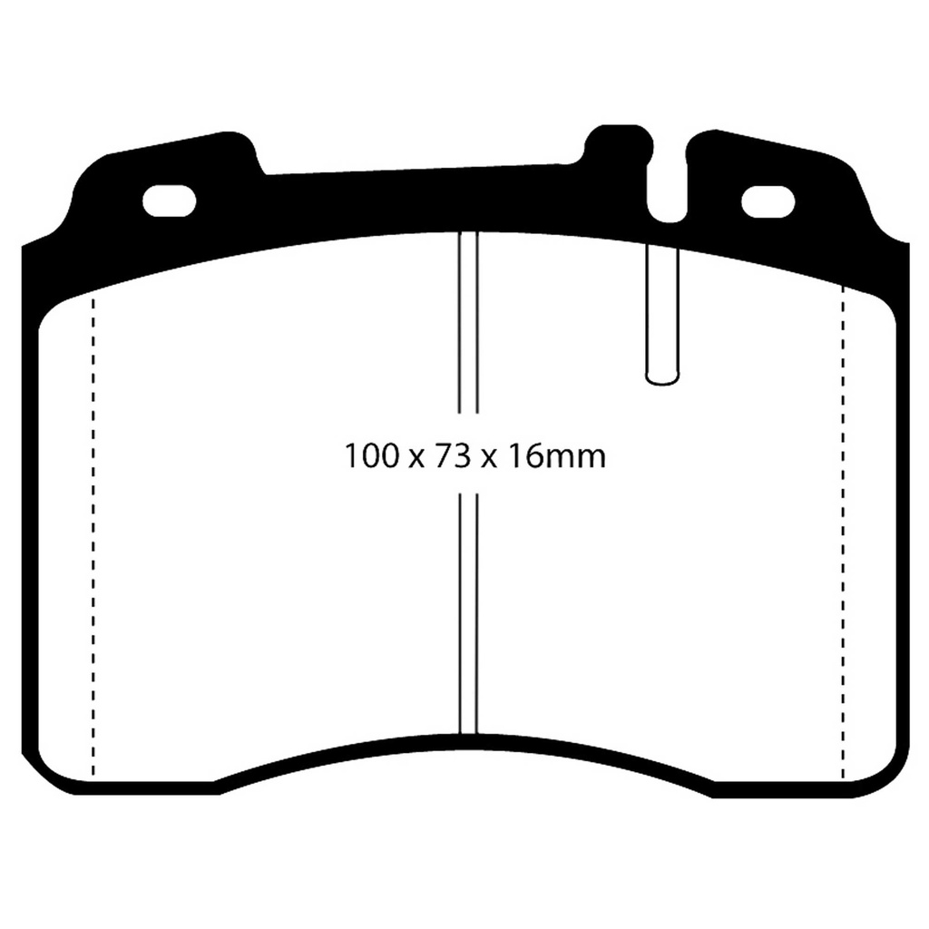 [EBCDP4927/2R] EBC Brakes Yellowstuff Performance Brake Pads
