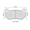 Ferodo DS1.11 Brake Pads To Fit AP Racing CP7600/CP7606/CP7613 / OE Calipers