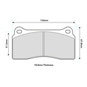 Ferodo DS2500 Brake Pads To Fit Brembo 20.4862.05 / OE Calipers