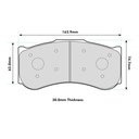 Pagid RSX Brake Pads To Fit AP Racing CP6276 Caliper