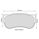 Ferodo TL180 Brake Pads To Fit AP Racing CP7269 Calipers