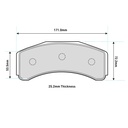 Ferodo TL180 Brake Pads