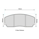 PBS Brakes ProComp E2 Brake Pads To Fit AP Racing Various / OE Calipers