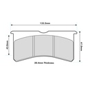 Mintex F6R Brake Pads To Fit AP Racing CP8350 / Wilwood Billet Superlite Calipers