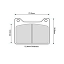 Mintex F4R Brake Pads To Fit Wilwood Powerlite Calipers