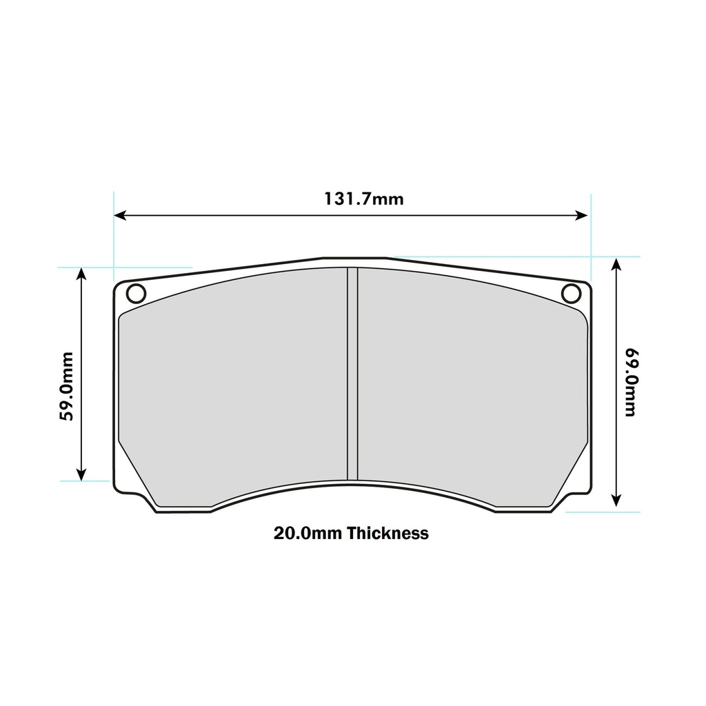 [MIN1800F2R16.75] Mintex F2R Brake Pads To Fit Alcon K-Type Calipers
