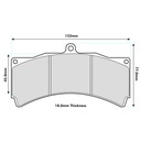 Mintex F6R Brake Pads To Fit AP Racing CP5560 Calipers