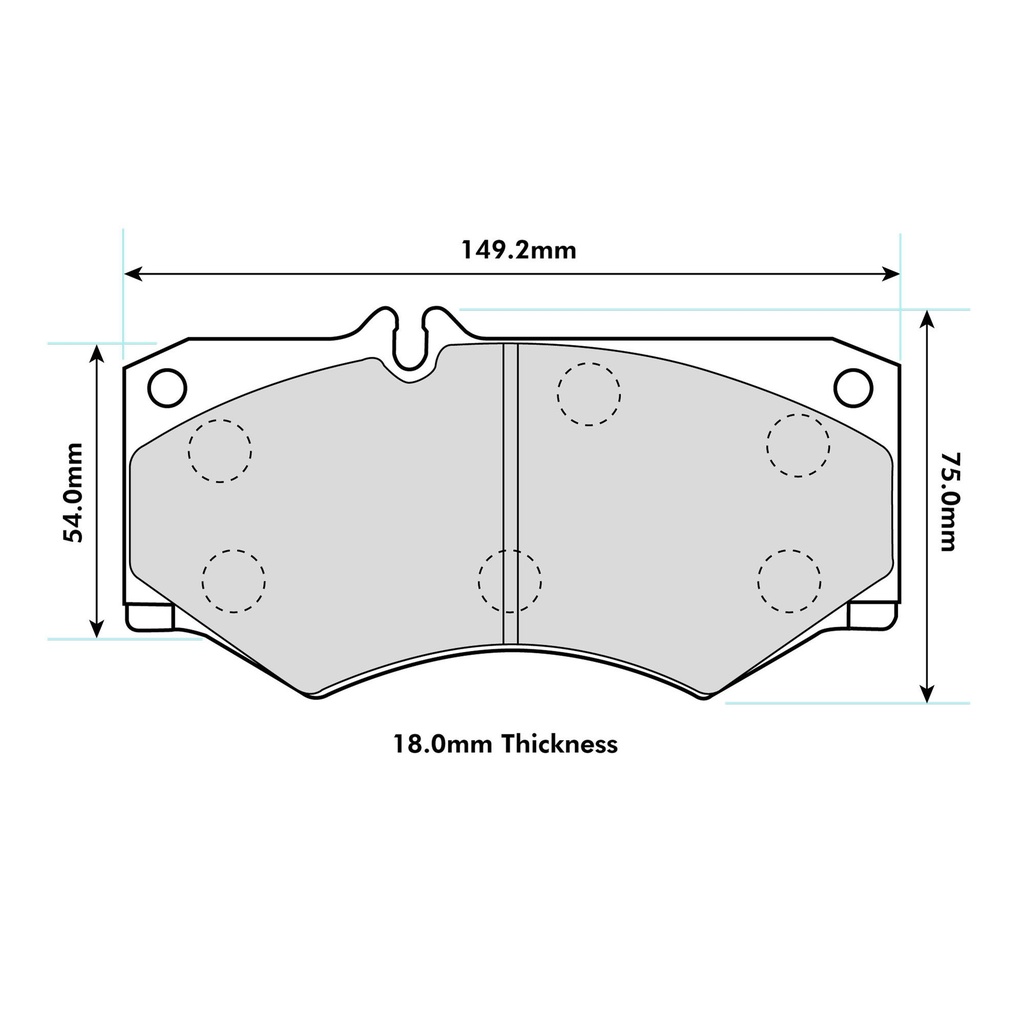 [MIN1131F4R18.00] Mintex F4R Brake Pads To Fit Tarox B32-6 Caliper