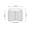 Mintex MRM1805 Brake Pads To Fit AP Racing Various 2 Piston / OE Calipers