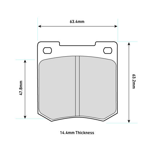 Mintex MX4597 Brake Pads To Fit Alcon R-Type / OE Calipers