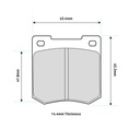 Mintex MX4597 Brake Pads To Fit Alcon R-Type / OE Calipers
