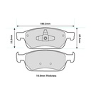 Mintex MRM1801 Brake Pads