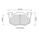 Mintex MRM1802 Brake Pads