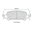 Mintex MRM1802 Brake Pads