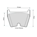 Mintex F6R Brake Pads To Fit Brembo 07.8544 / OE Caliper