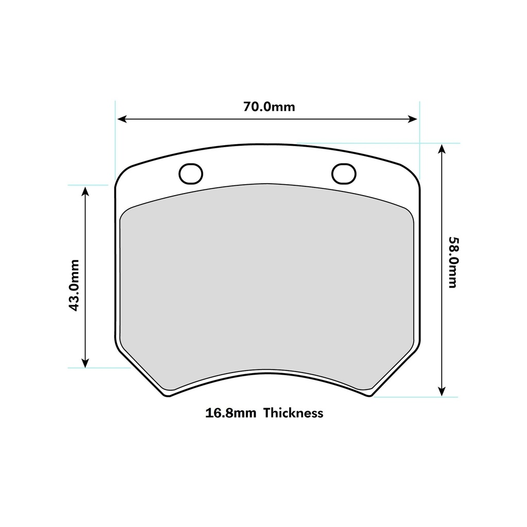 [FERFRP205Z] Ferodo DSUNO Brake Pads To Fit AP Racing CP2561 Caliper