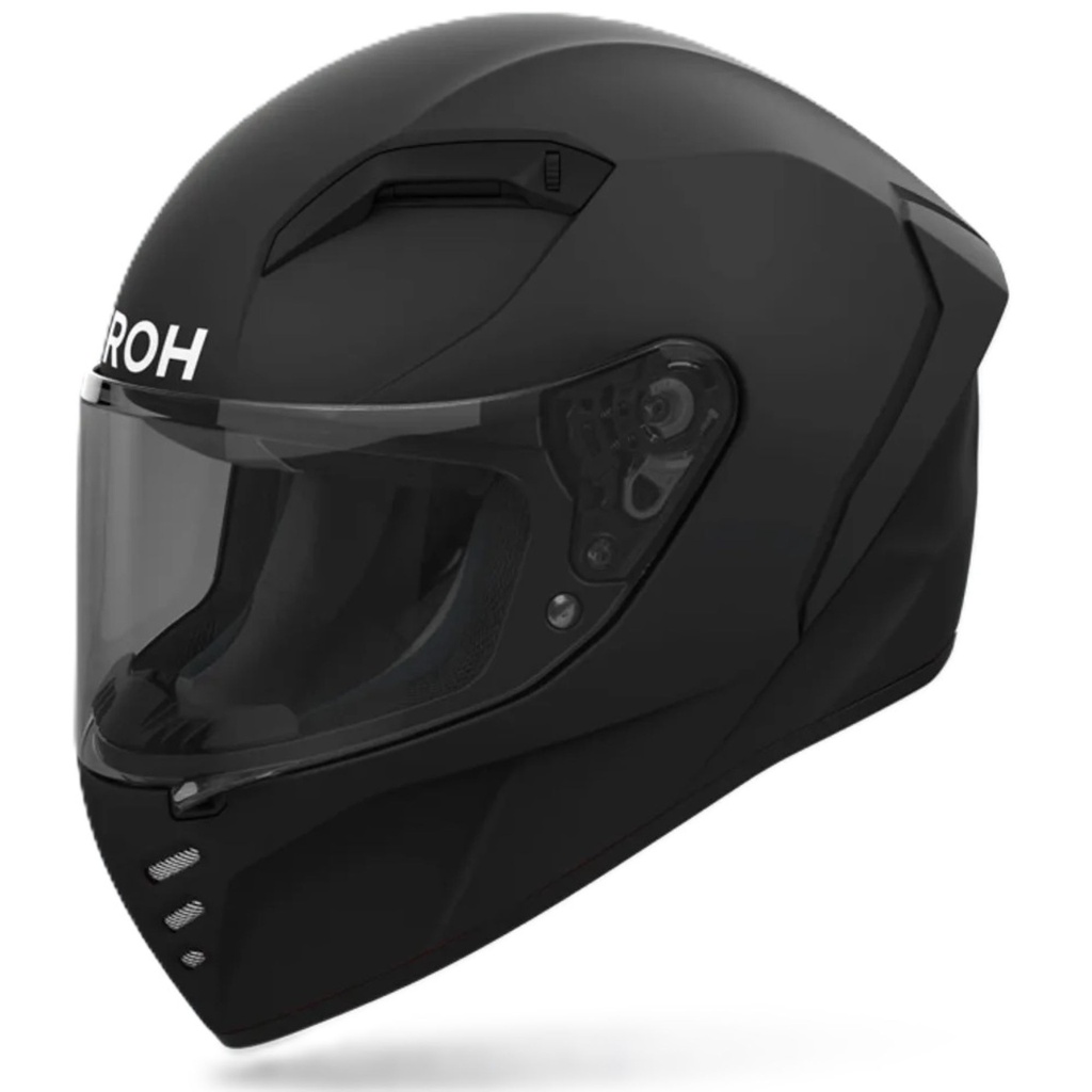 [5001660-3829367] Airoh Connor Plain Motorcycle Helmet (M (57-58cm), Matt Black)
