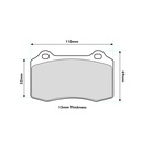 Endless MX72 Brake Pads