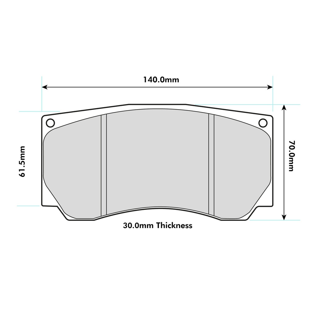 Pagid RST2 Brake Pads To Fit AP Racing CP5850 / Brembo 07.6955.1 Calipers