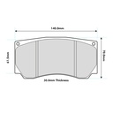 Pagid RST2 Brake Pads To Fit AP Racing CP5850 / Brembo 07.6955.1 Calipers