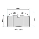 Pagid RSH29E Brake Pads To Fit Girling 16/4 Caliper