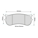 Pagid RSL1 Brake Pads To Fit PFC ZR22 Caliper