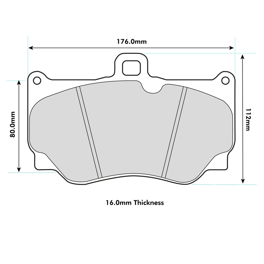 Pagid RSC1 Ceramic Disc Brake Pads To Fit Alcon PNP4417X550 Caliper