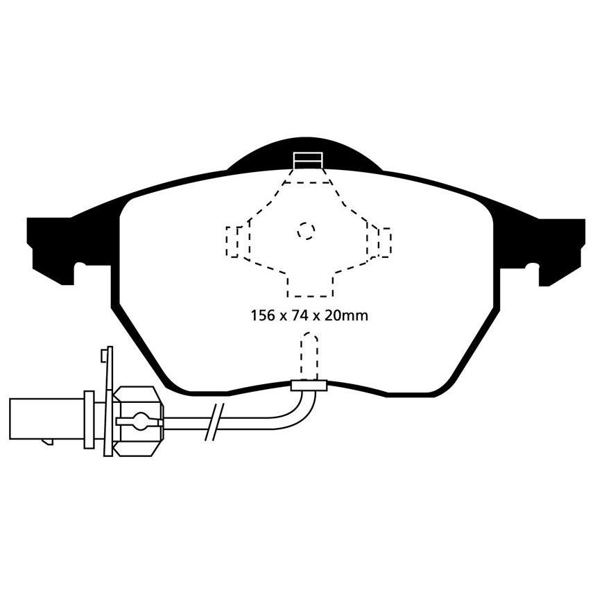 [EBCDP41114R] EBC Brakes Yellowstuff Performance Brake Pads