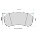 Pagid RST2 Brake Pads To Fit Brembo B28 Family / OE Calipers