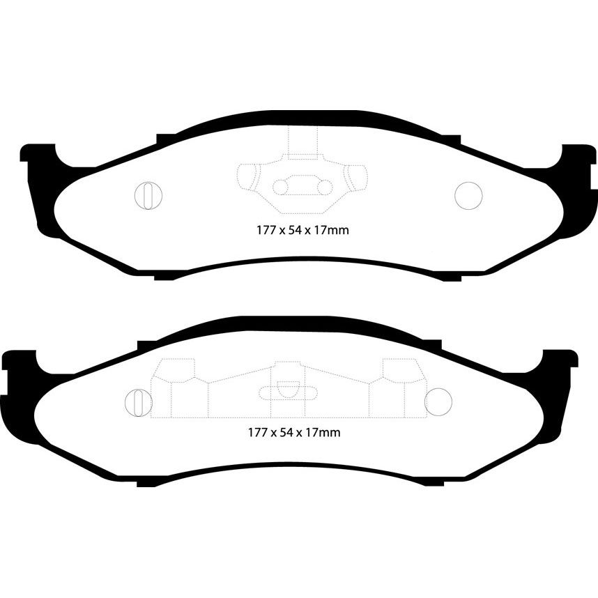 [EBCDP41255R] EBC Brakes Yellowstuff Performance Brake Pads