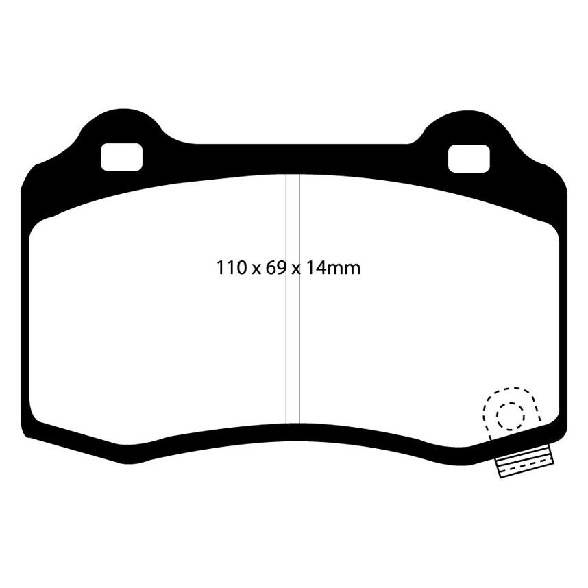 [EBCDP41788R] EBC Brakes Yellowstuff Performance Brake Pads