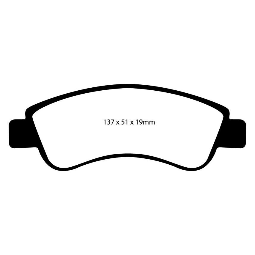 [EBCDP41374R] EBC Brakes Yellowstuff Performance Brake Pads