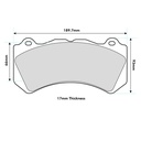Pagid RSC1 Ceramic Disc Brake Pads