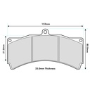 Pagid RSL29 Brake Pads To Fit AP Racing Various Calipers