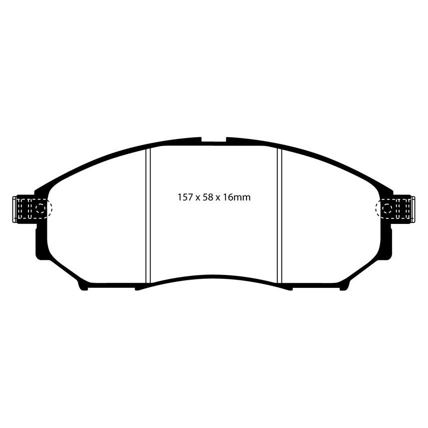 [EBCDP41671R] EBC Brakes Yellowstuff Performance Brake Pads