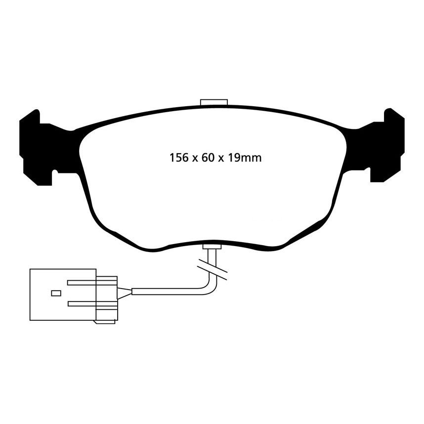 [EBCDP4956R] EBC Brakes Yellowstuff Performance Brake Pads
