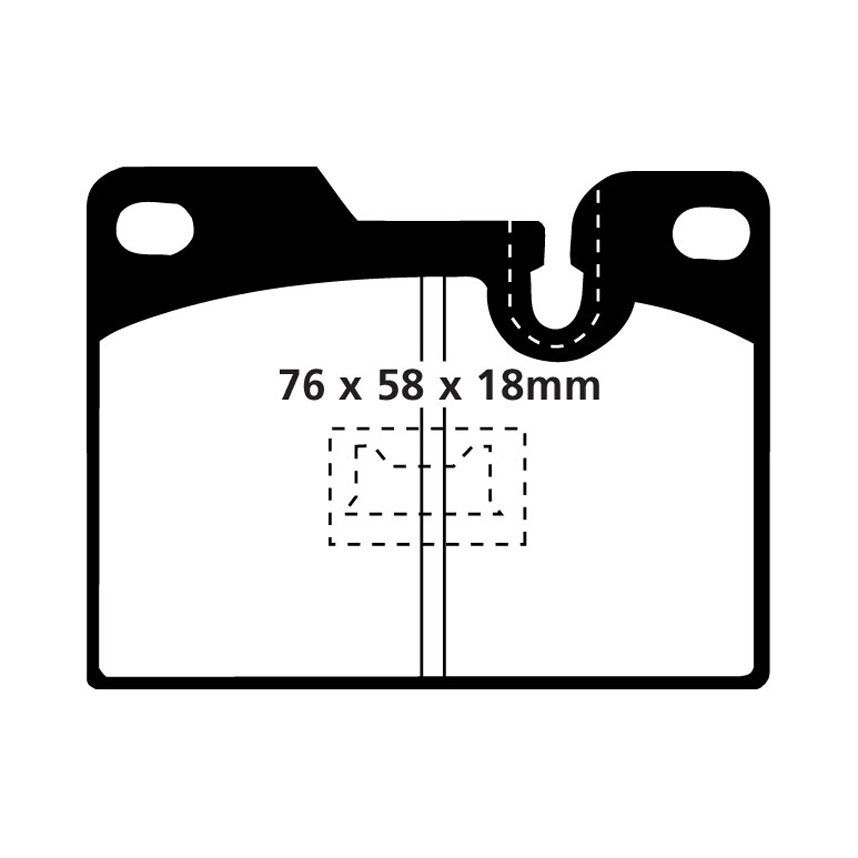[EBCDP4346R] EBC Brakes Yellowstuff Performance Brake Pads