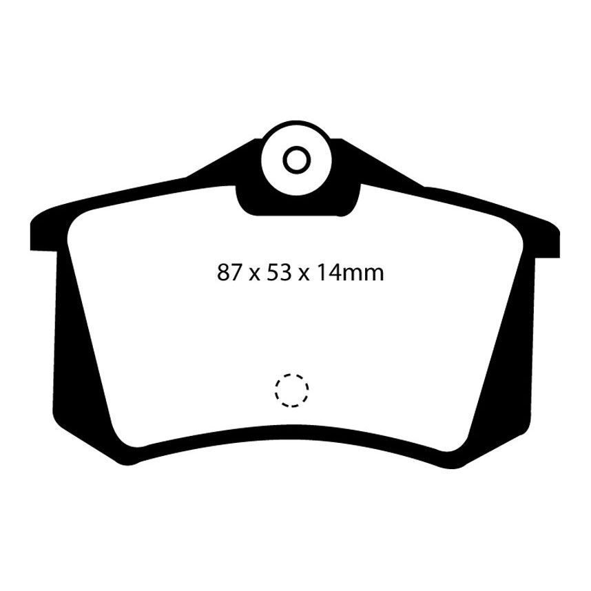 [EBCDP4999R] EBC Brakes Yellowstuff Performance Brake Pads