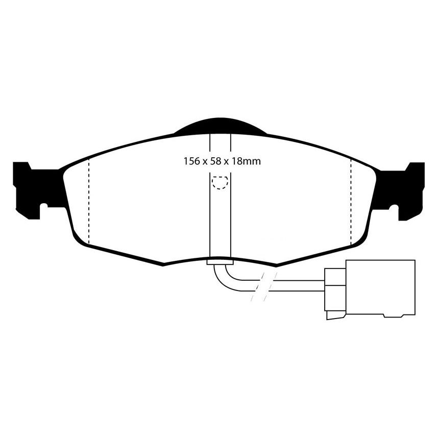 [EBCDP4955R] EBC Brakes Yellowstuff Performance Brake Pads