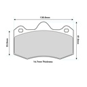 Pagid RSL1 Brake Pads To Fit AP Racing CP6635 / OE Calipers