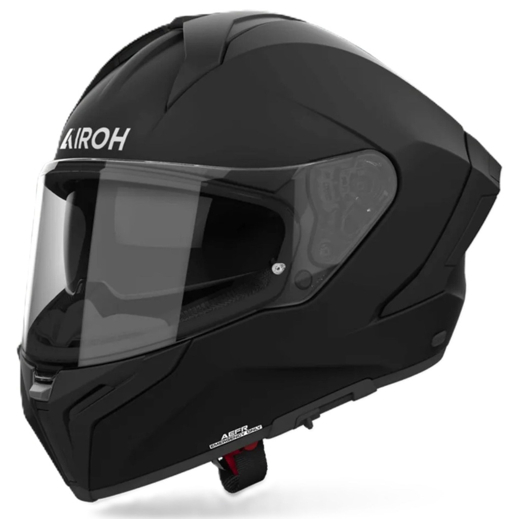 [5001661-3829299] Airoh Matryx Plain Motorcycle Helmet (M (57-58cm), Matt Black)