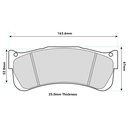 Pagid RST1 Brake Pads To Fit Brembo 07.7293.7 Calipers