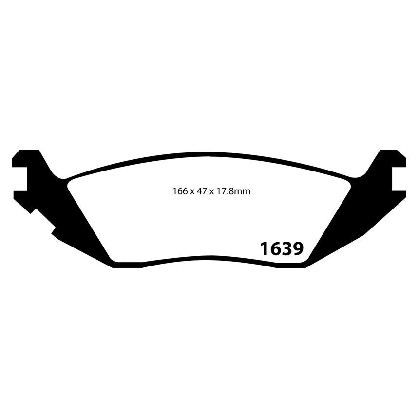 [EBCDP41639R] EBC Brakes Yellowstuff Performance Brake Pads