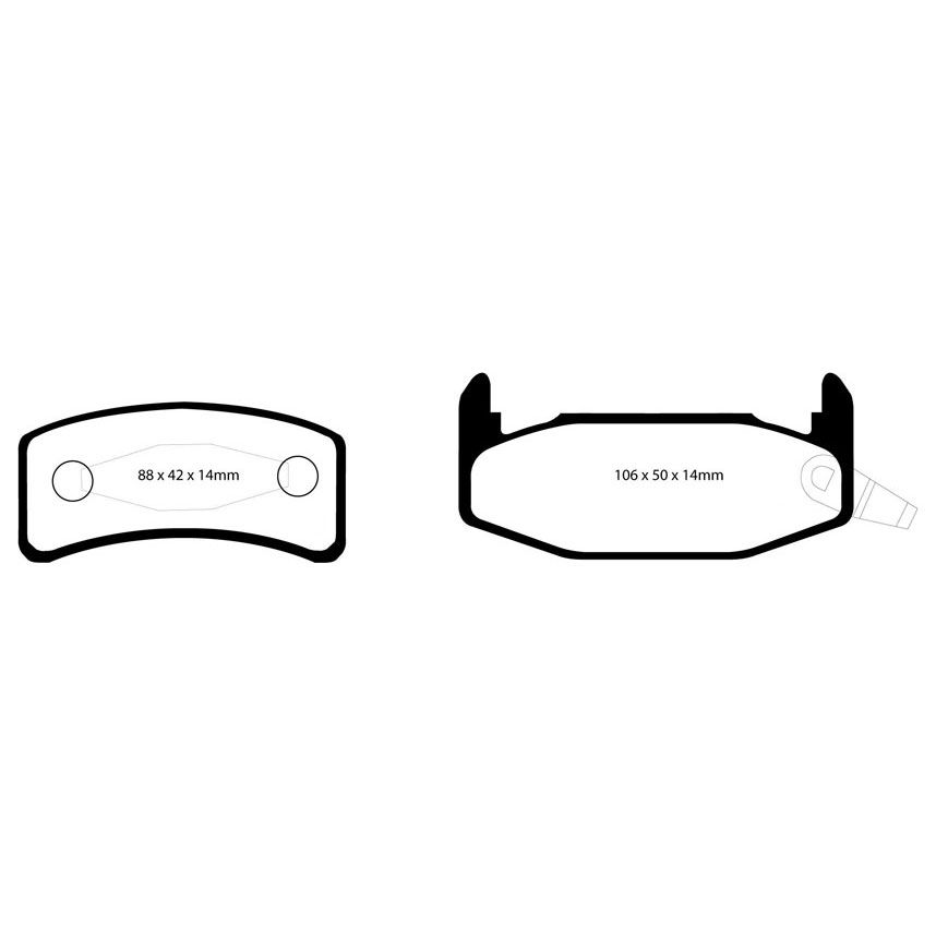 EBC Brakes Yellowstuff Performance Brake Pads
