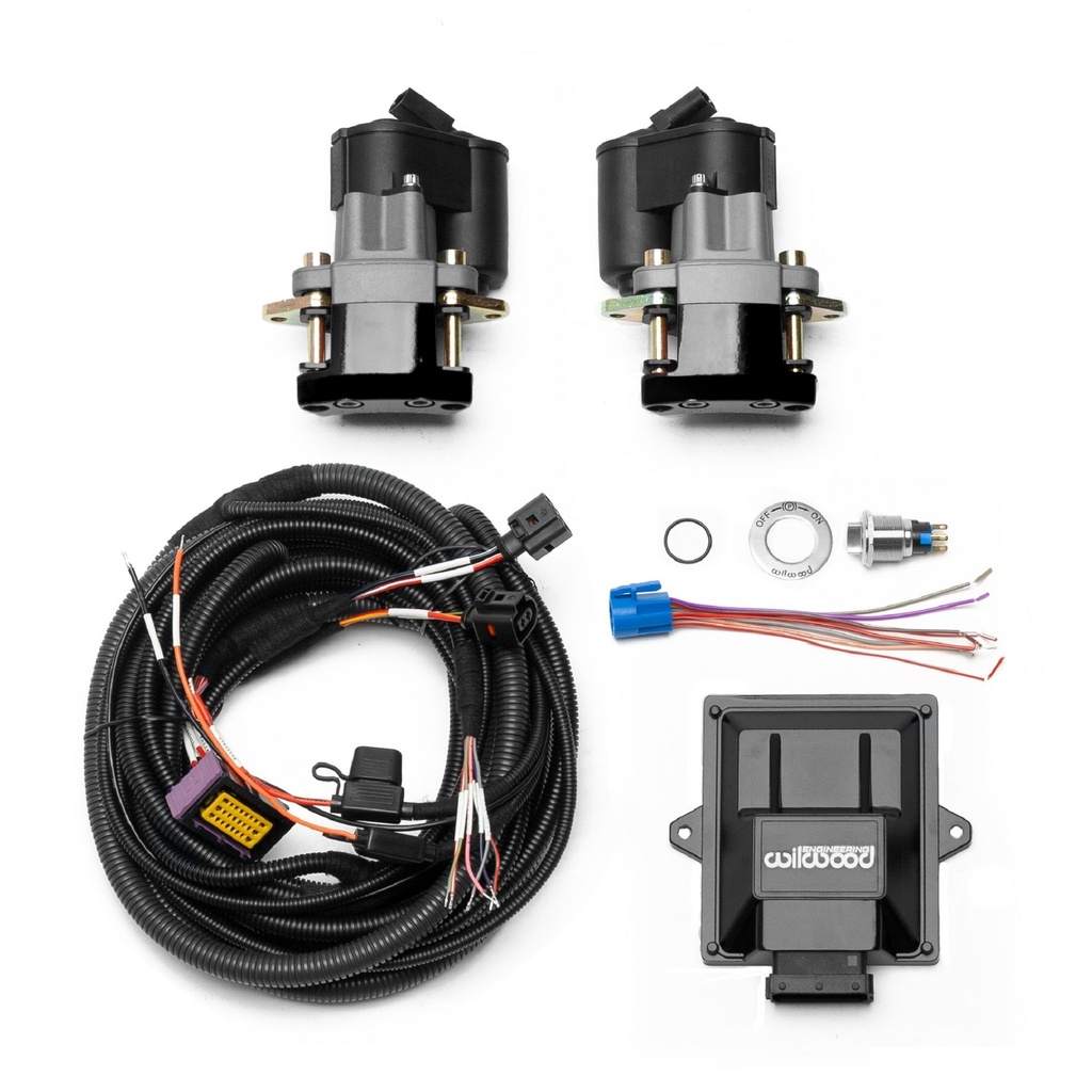 [7000921-3578407] Wilwood Retrofit Electronic Park Brake Kit (Black, 0.81 Inch (20.57mm))