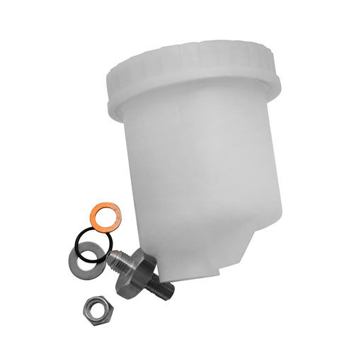 [240072-1608472] AP Racing Fluid Reservoir With Offset Outlet (Without Diaphragm, -4 JIC (7/16 x 20))