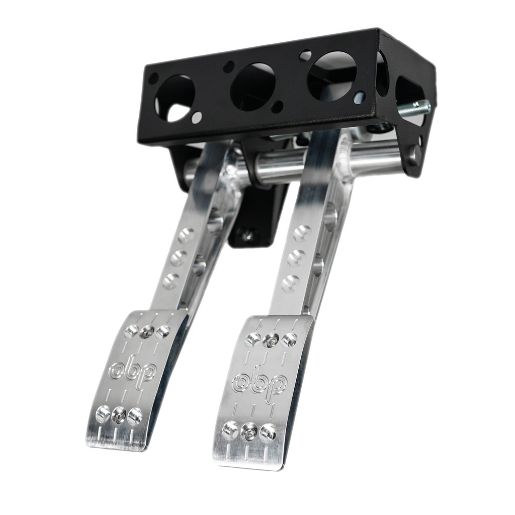 [7000530-3047823] OBP Universal Pro Race V2 Cockpit Under Slung 2 Pedal Assembly (Black)