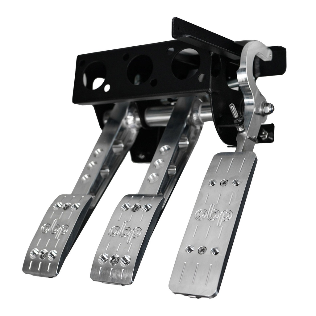 [252431-3460094] OBP Universal Pro Race V2 Cockpit Under Slung 3 Pedal Assembly (Option 1, Black)