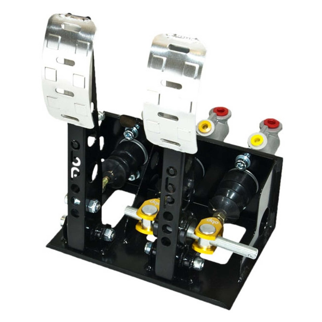 [245955-1607472] OBP Universal Pro Race Floor Mounted 2 Pedal Assembly (With Bias Bar without Master Cylinders)