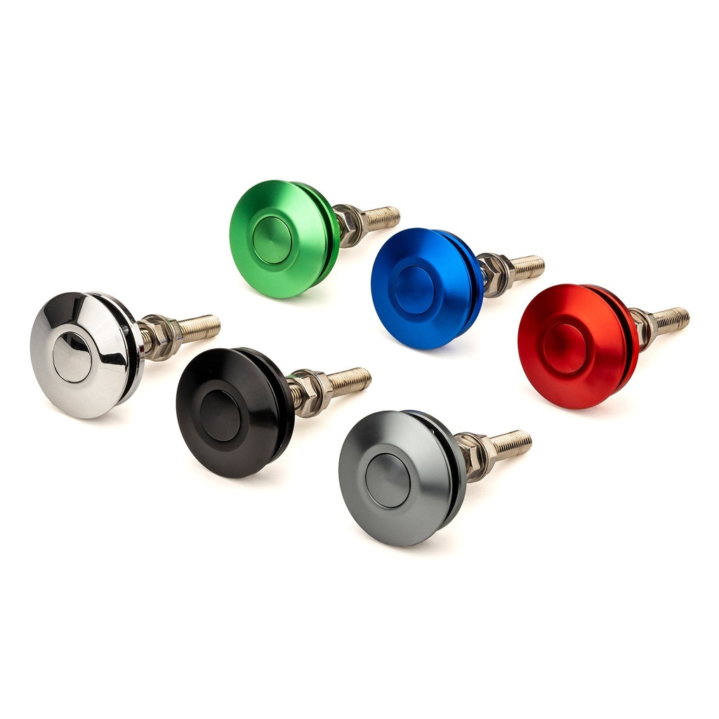 [7001363-3822448] Pitking Products Heavy Duty Quick Release Bonnet Pins - Push Button Release (Black)
